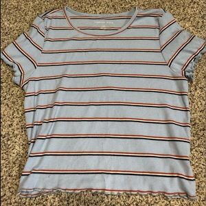 American eagle striped baby tee